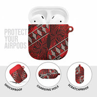 Vintage Ngatu Tribal Tonga Pattern AirPods Case LT9 - Polynesian Pride