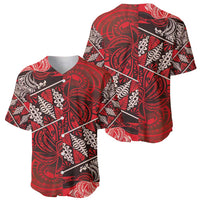 Vintage Ngatu Tribal Tonga Pattern Baseball Jersey - Polynesian Pride