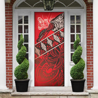 Vintage Ngatu Tribal Tonga Pattern Door Cover - Polynesian Pride