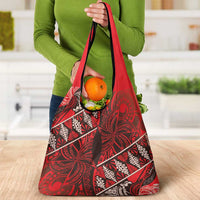 Vintage Ngatu Tribal Tonga Pattern Grocery Bag LT9 - Polynesian Pride