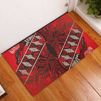 Vintage Ngatu Tribal Tonga Pattern Rubber Doormat LT9 - Polynesian Pride