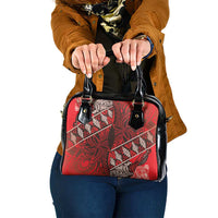 Vintage Ngatu Tribal Tonga Pattern Shoulder Handbag - Polynesian Pride