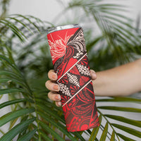 Vintage Ngatu Tribal Tonga Pattern Skinny Tumbler - Polynesian Pride