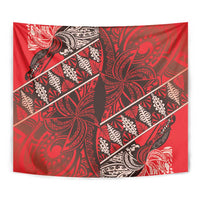 Vintage Ngatu Tribal Tonga Pattern Tapestry - Polynesian Pride