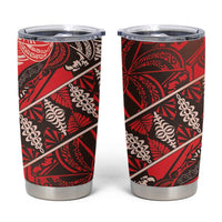 Vintage Ngatu Tribal Tonga Pattern Tumbler Cup - Polynesian Pride