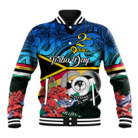 Torba Vanuatu Baseball Jacket Sand Drawing With Polynesian Pattern LT9 Unisex Black - Polynesian Pride