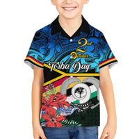 Torba Vanuatu Hawaiian Shirt Sand Drawing With Polynesian Pattern LT9 - Polynesian Pride