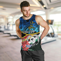 Torba Vanuatu Men Tank Top Sand Drawing With Polynesian Pattern LT9 - Polynesian Pride