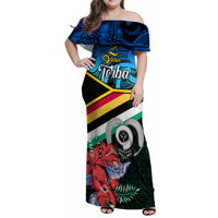 personalised-torba-vanuatu-family-matching-off-shoulder-maxi-dress-and-hawaiian-shirt-sand-drawing-with-polynesian-pattern