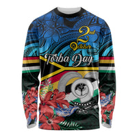 Personalised Torba Vanuatu Long Sleeve Shirt Sand Drawing With Polynesian Pattern LT9 Unisex Black - Polynesian Pride