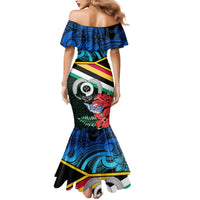Personalised Torba Vanuatu Mermaid Dress Sand Drawing With Polynesian Pattern LT9 - Polynesian Pride