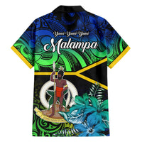 Malampa Day Hawaiian Shirt Vanuatu Flowers with Malampa Emblem Tribal Pattern LT9 - Polynesian Pride