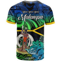 Malampa Day T Shirt Vanuatu Flowers with Malampa Emblem Tribal Pattern LT9 - Polynesian Pride