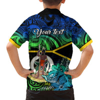 Personalised Malampa Day Hawaiian Shirt Vanuatu Flowers with Malampa Emblem Tribal Pattern LT9 - Polynesian Pride