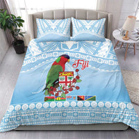 Melanesian Fiji Kula Bird Bedding Set with Tagimoucia Masi Tapa Pattern