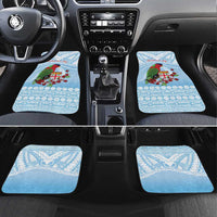 Melanesian Fiji Kula Bird Car Mats with Tagimoucia Masi Tapa Pattern