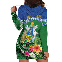 Melanesian Solomon Islands Hoodie Dress Tropical Shark Tattoo LT9 - Polynesian Pride