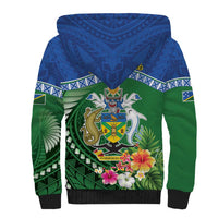 Melanesian Solomon Islands Sherpa Hoodie Tropical Shark Tattoo LT9 - Polynesian Pride