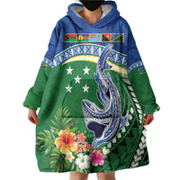 Melanesian Solomon Islands Wearable Blanket Hoodie Tropical Shark Tattoo LT9 - Polynesian Pride