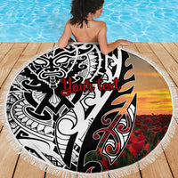 Personalised New Zealand Waitangi and ANZAC day Beach Blanket LT9 - Polynesian Pride