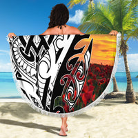 Personalised New Zealand Waitangi and ANZAC day Beach Blanket LT9 - Polynesian Pride