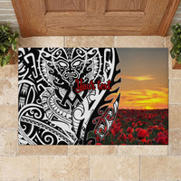 Personalised New Zealand Waitangi and ANZAC day Rubber Doormat LT9 - Polynesian Pride