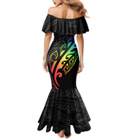 Personalised New Zealand Wellington Pride Mermaid Dress Maori Fern with Pride Flag 2024 LT9 - Polynesian Pride