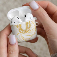 Aloha Lei Onaona AirPods Case Beige Hawaiian Tribal Pattern LT9 - Polynesian Pride