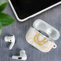 Aloha Lei Onaona AirPods Case Beige Hawaiian Tribal Pattern LT9 - Polynesian Pride