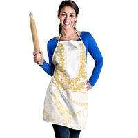 Aloha Lei Onaona Apron Beige Hawaiian Tribal Pattern LT9 - Polynesian Pride