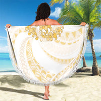 Aloha Lei Onaona Beach Blanket Beige Hawaiian Tribal Pattern LT9 - Polynesian Pride