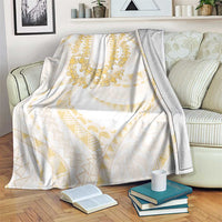 Aloha Lei Onaona Blanket Beige Hawaiian Tribal Pattern LT9 Beige - Polynesian Pride