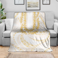 Aloha Lei Onaona Blanket Beige Hawaiian Tribal Pattern LT9 - Polynesian Pride