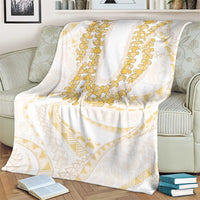 Aloha Lei Onaona Blanket Beige Hawaiian Tribal Pattern LT9 - Polynesian Pride