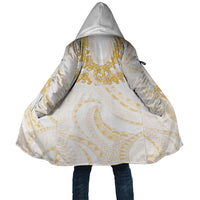 Aloha Lei Onaona Cloak Beige Hawaiian Tribal Pattern LT9 Unisex Beige - Polynesian Pride