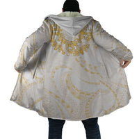 Aloha Lei Onaona Cloak Beige Hawaiian Tribal Pattern LT9 - Polynesian Pride