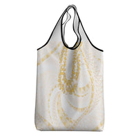 Aloha Lei Onaona Grocery Bag Beige Hawaiian Tribal Pattern LT9 - Polynesian Pride