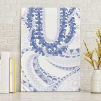 Aloha Lei Onaona Canvas Wall Art Navy Blue Hawaiian Tribal Pattern LT9 Without Frame Blue - Polynesian Pride