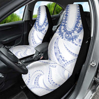 Aloha Lei Onaona Car Seat Cover Navy Blue Hawaiian Tribal Pattern