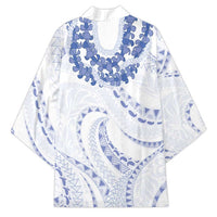 Aloha Lei Onaona Kimono Navy Blue Hawaiian Tribal Pattern LT9 - Polynesian Pride