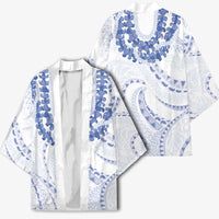 Aloha Lei Onaona Kimono Navy Blue Hawaiian Tribal Pattern LT9 - Polynesian Pride