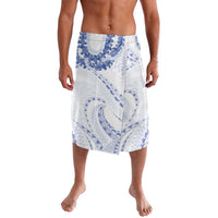 Aloha Lei Onaona Lavalava Navy Blue Hawaiian Tribal Pattern