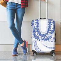 Aloha Lei Onaona Luggage Cover Navy Blue Hawaiian Tribal Pattern