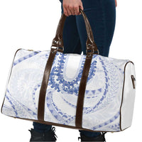 Aloha Lei Onaona Travel Bag Navy Blue Hawaiian Tribal Pattern - Polynesian Pride