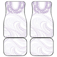Aloha Lei Onaona Car Mats Purple Hawaiian Tribal Pattern