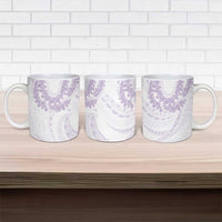 Aloha Lei Onaona Ceramic Mug Purple Hawaiian Tribal Pattern - Polynesian Pride