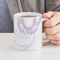 Aloha Lei Onaona Ceramic Mug Purple Hawaiian Tribal Pattern - Polynesian Pride