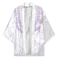 Aloha Lei Onaona Kimono Purple Hawaiian Tribal Pattern LT9 Unisex Purple - Polynesian Pride