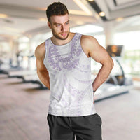 Aloha Lei Onaona Men Tank Top Purple Hawaiian Tribal Pattern LT9 Purple - Polynesian Pride