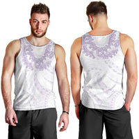 Aloha Lei Onaona Men Tank Top Purple Hawaiian Tribal Pattern LT9 - Polynesian Pride